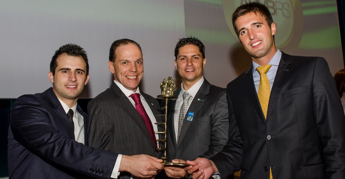 Na foto: Ronaldo Kalil, Eduardo Klepzig, Felipe Engel e João Bergamini (sócios da Foxter)