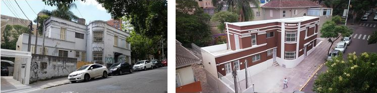 Foto: antes e depois de um projeto de retrofit. Casa comercial junto à Dona Laura. Código: 151114